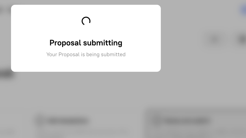 Submitting Proposal